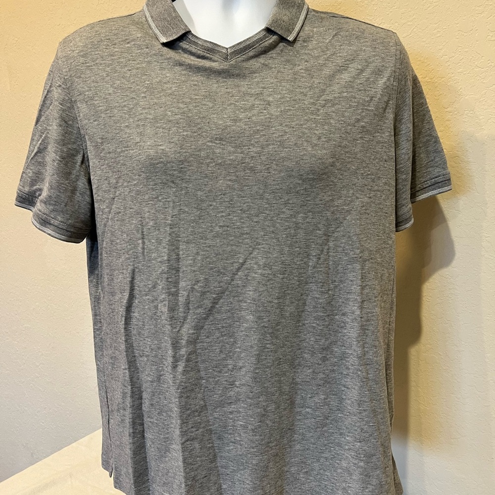 Men's Banana Republic Luxury Touch Gray Polo Shirt